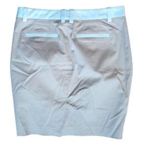 ---  Beige White Mini Skirt Size 4